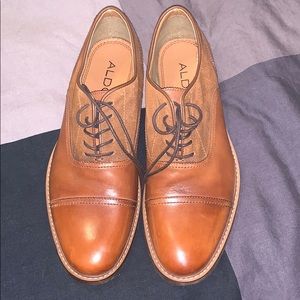 Men’s Aldo brown suede dress shoes